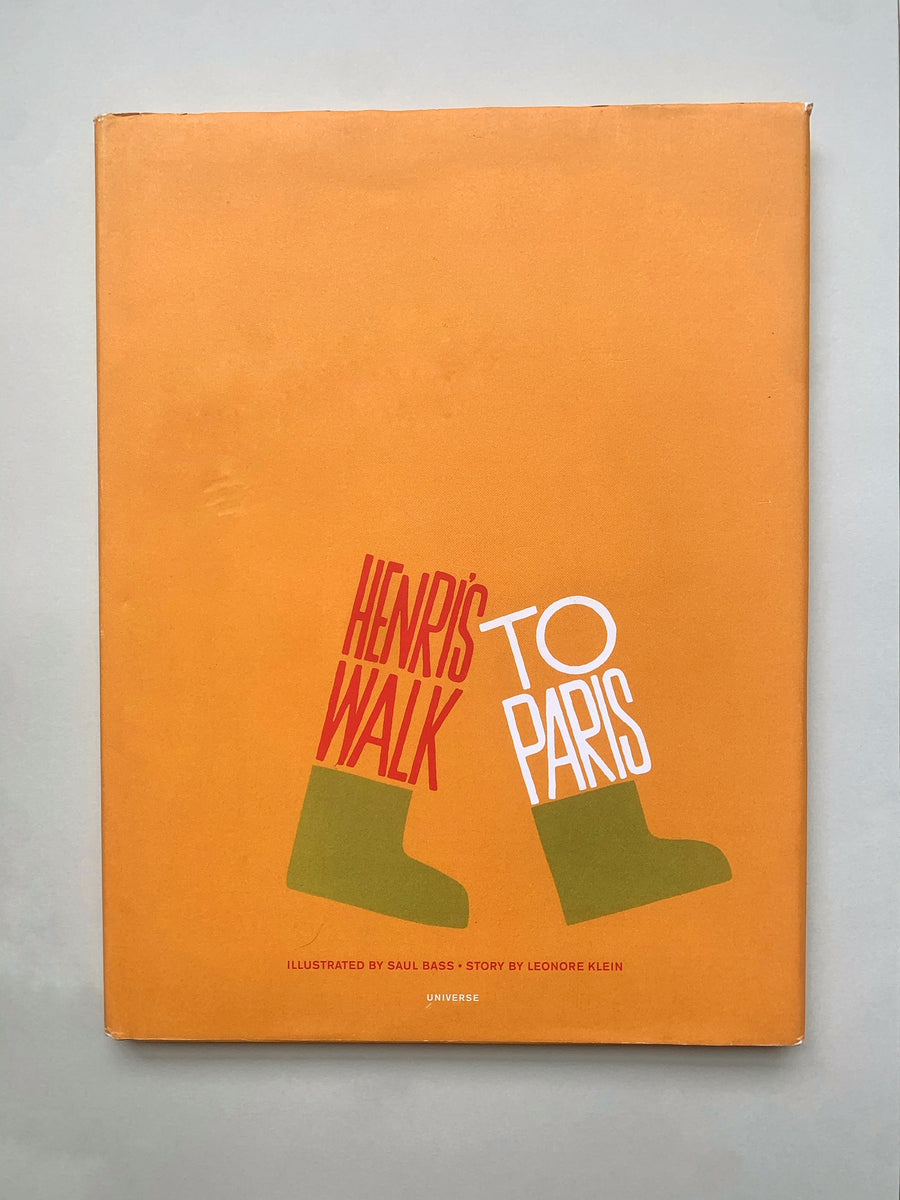 ★レア 洋書 絵本 Henri's Walk to Paris ソール・バス Henri's Walk To Paris by Saul Bass – Errant Books