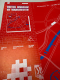 Space Invader United Invasion of Manchester Map #13 Rare Unfolded